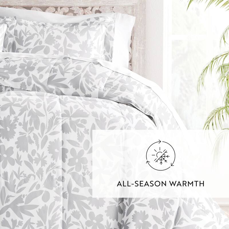 Becky Cameron Premium Abstract Garden Patterned Comforter Set