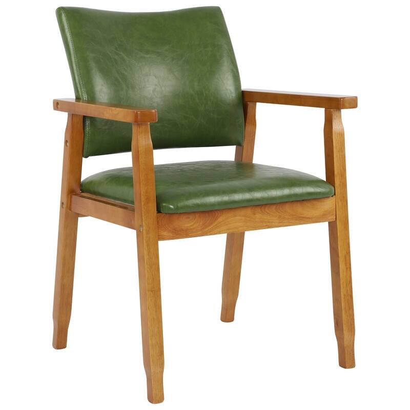 Walnut Upholstered Dining Chairs Solid Wood Arm Chair