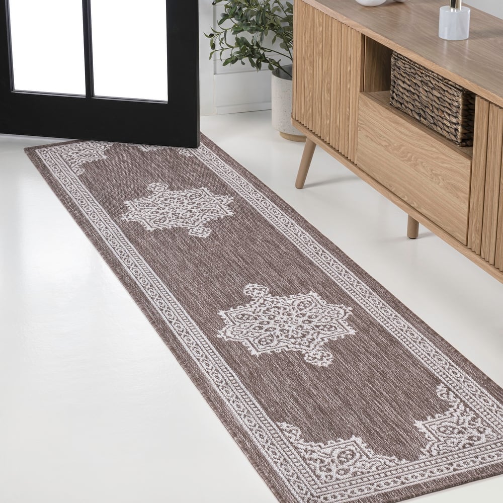 JONATHAN Y Casual Medallion Indoor/Outdoor Area Rug