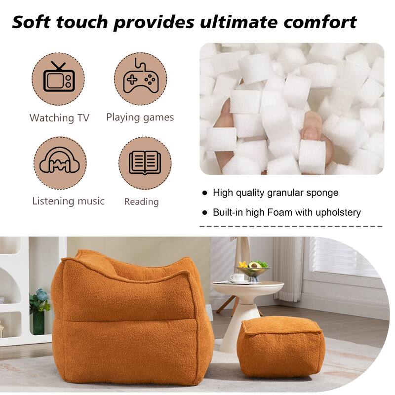 Adult and children's bean bag sofa, indoor and outdoor