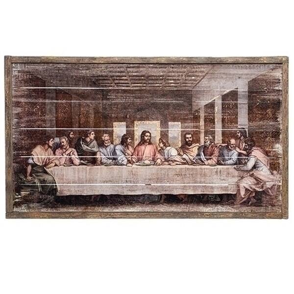 Shop The Last Supper Panel Painting 21 Overstock 30876008