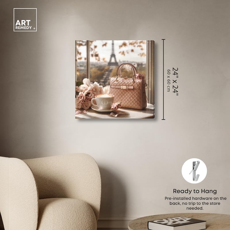Glam by the Window Paris Canvas by Art Remedy, Gallery Wrapped