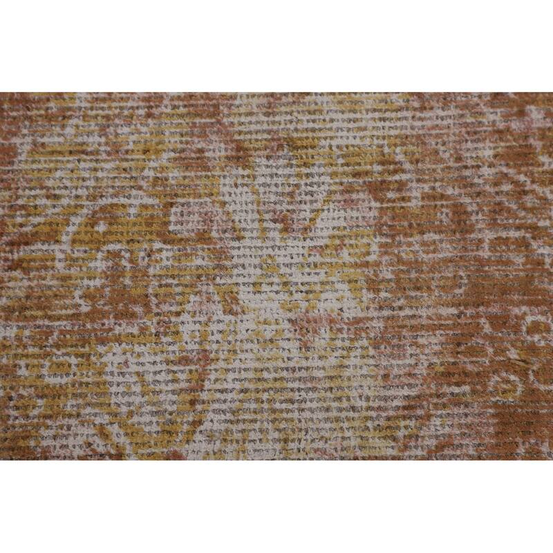 All-Over Abstract Oriental Area Rug Handmade Wool Carpet - 7'10" x 10'0"