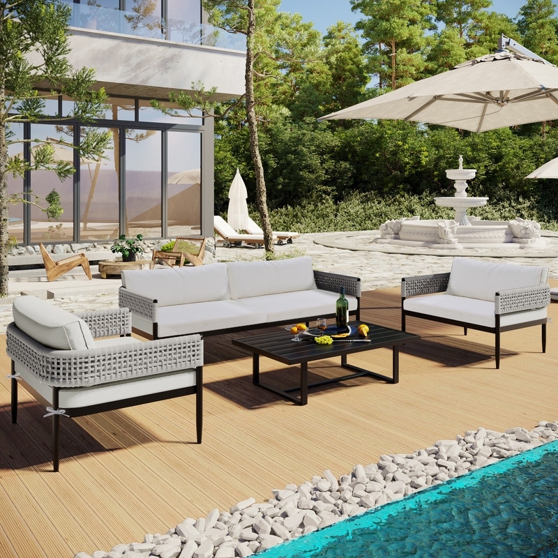 Modern outdoor conversation best sale sets