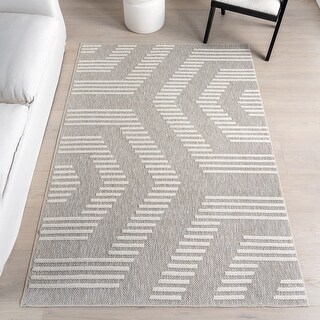 Nuloom Janiya Abstract Hexagon Machine Washable Area Rug