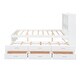 preview thumbnail 12 of 12, White Pine Storage Platform Bed Full Wingback Bed wTrundle, Drawers