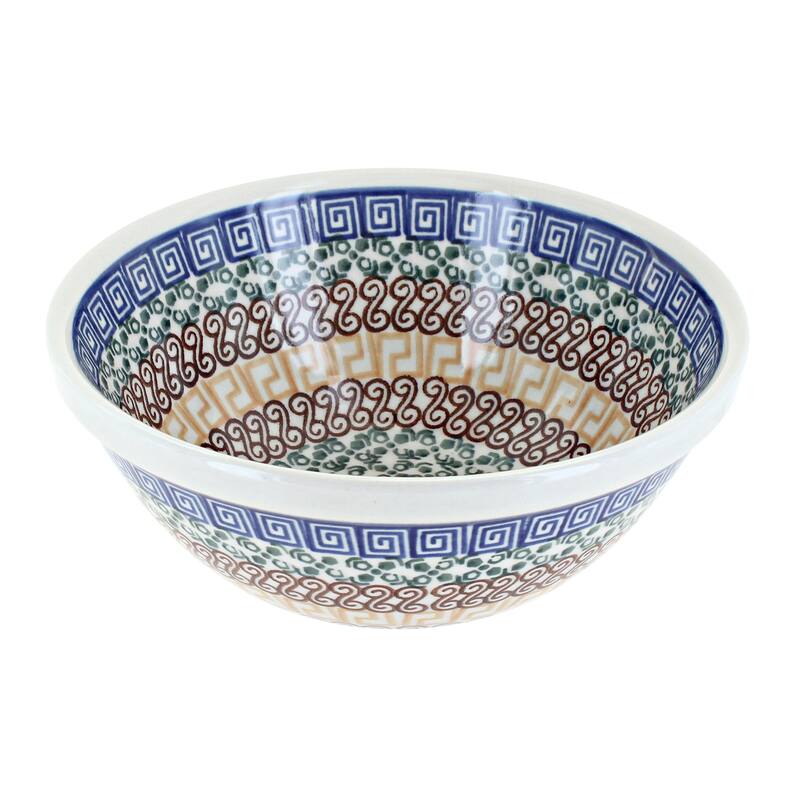Blue Rose Polish Pottery Ceramika Artystyczna Cereal Bowl - Athena