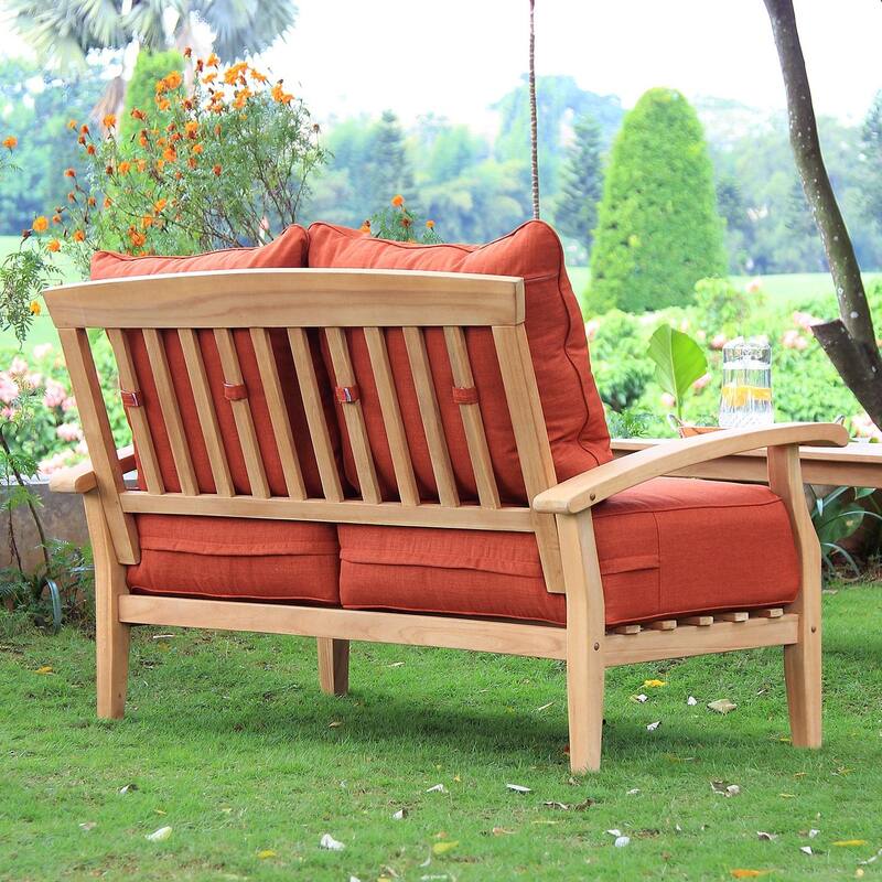 Cambridge Casual Leon 7-piece Teak Patio Conversation Set