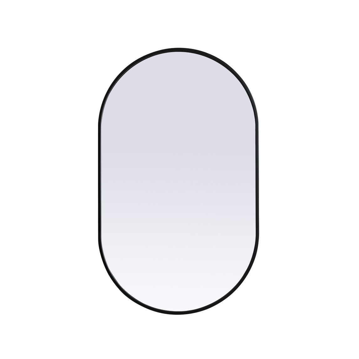Indigo Home Metal Frame Oval Mirror 24x40 Inch