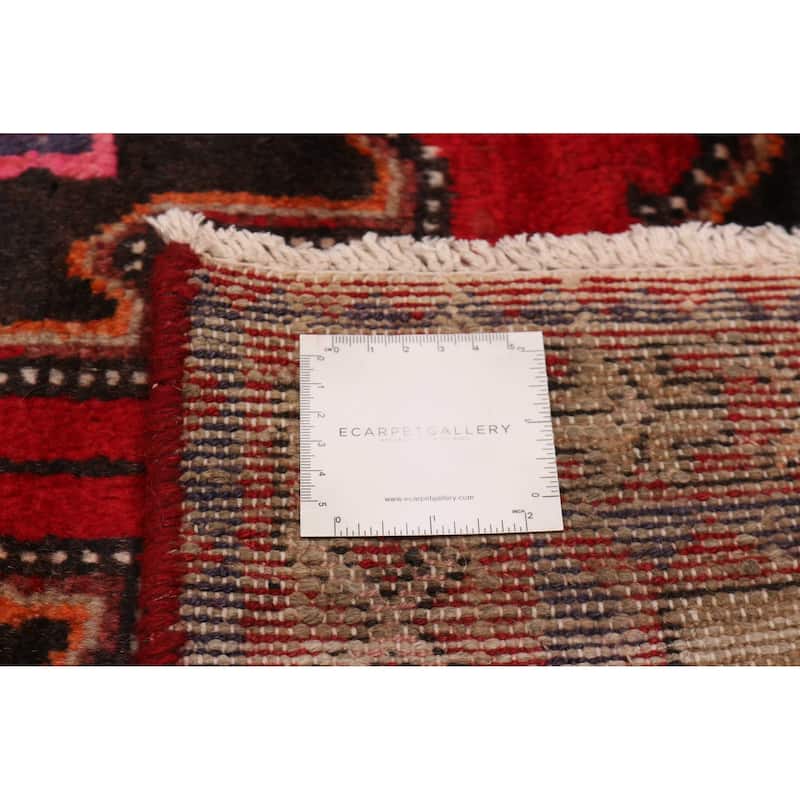 ECARPETGALLERY Hand-knotted Anadol Black, Red Wool Rug - 3'3 x 9'4