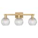 Option Brushed Brass / Clear Basketweave