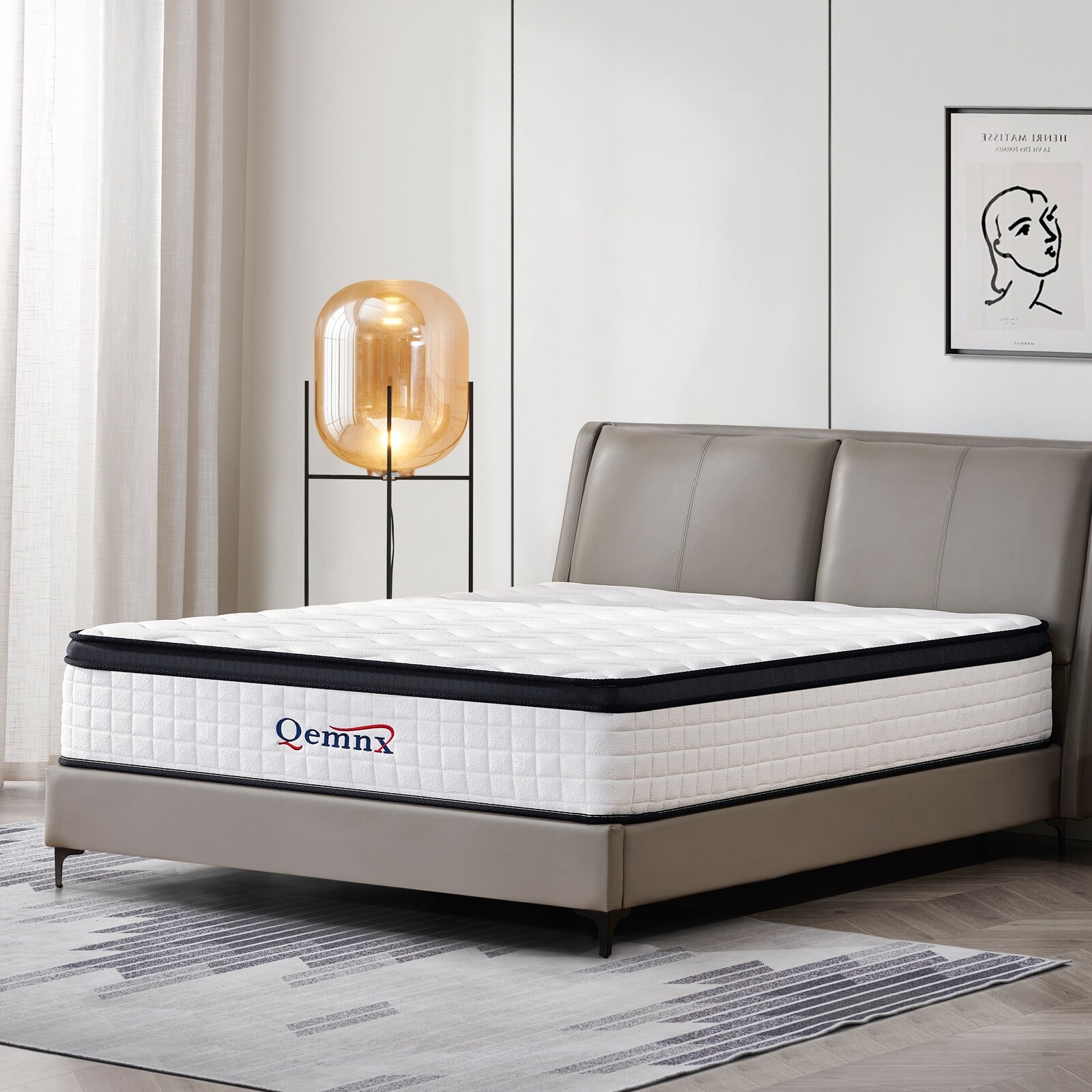 Qemnx 12 Inch Hybrid Gel Memory Foam Mattress - Bed Bath & Beyond