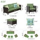 preview thumbnail 31 of 80, Ovios 5-piece Outdoor High-back Wicker Sectional Set