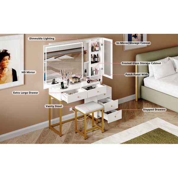 Extra large makeup mirror cheap