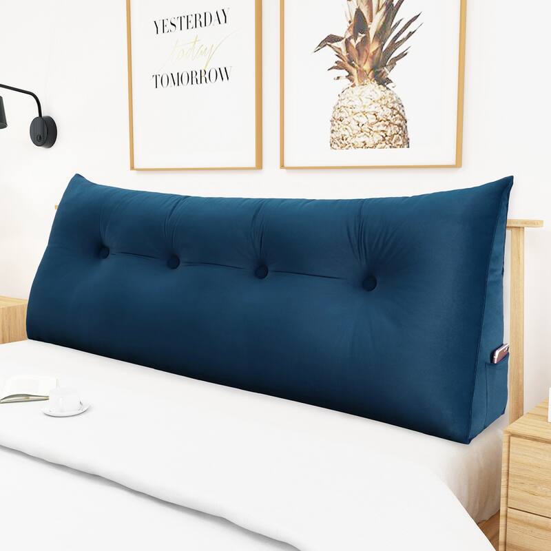 WOWMAX Bed Wedge Bolster Sit Up Reading Pillow Backrest