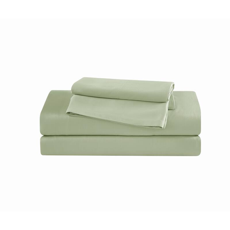 Brooklyn Loom Rayon from Bamboo 4 Piece Sheet Set - Queen - Green