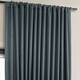Exclusive Fabrics Faux Linen Extra Wide Room Darkening Curtain Panel