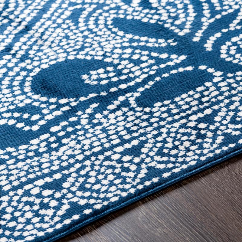 Livabliss Adela Mosaic Floral Area Rug