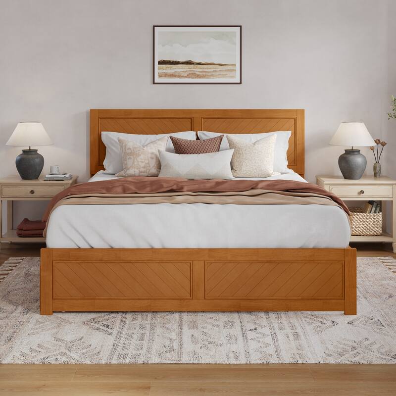 Canyon Platform Bed with Matching Footboard & Storage Drawers