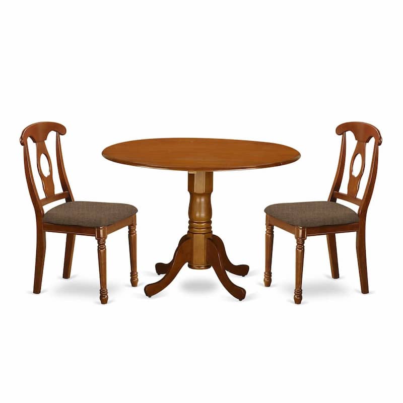 Kitchen Nook Dining Set - 5 Piece Table & Chair Set - Small Round Table for Dining Room