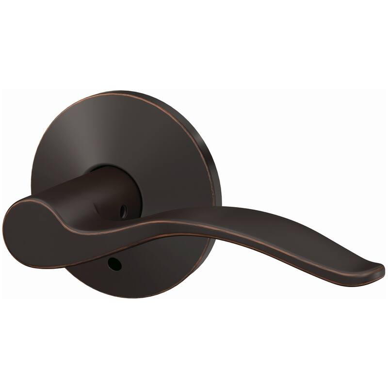 Schlage Custom Pennant Non-Turning Two-Sided Dummy Door Lever Set with