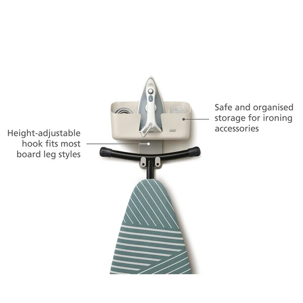 Joseph Joseph IronHub Wall-mounted Iron Storage Caddy with Ironing