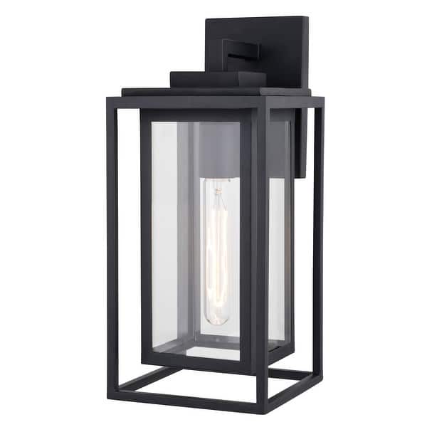 slide 2 of 6, Vaxcel Lighting T0773 Filmore 16" Tall Outdoor Wall Sconce Textured Black