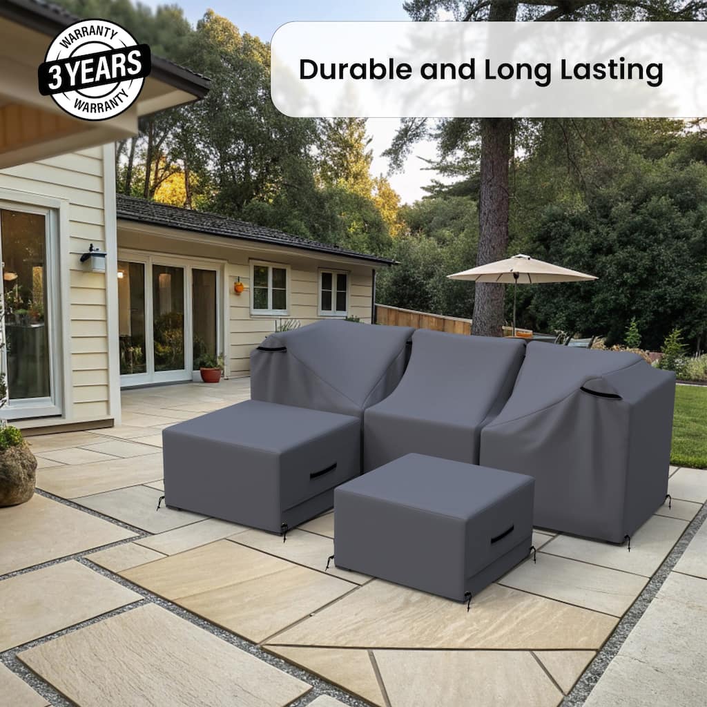 Forever Patio Outdoor Conversation Set Furniture Cover ( Set of 5 ) - 28 x 26 x 26