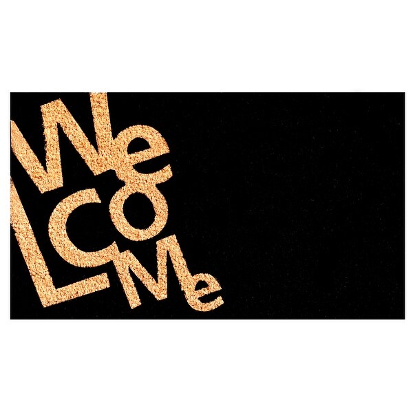 Calloway Mills Angle Welcome Doormat, 17" x 29", Black/Natural - 17 x 29 in. Opens flyout.