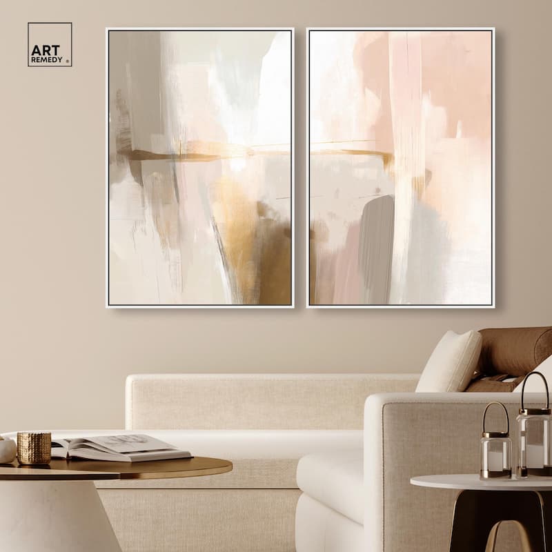 Meditative Hues I Canvas Set of 2 by Art Remedy