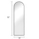 preview thumbnail 20 of 35, Modern Arched Dressing Mirror Full-length Floor Mirror with Standing