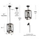 preview thumbnail 9 of 8, The Gray Barn Farmhouse French Country 1-Light Pendant Wood Cage Island Lights - W 9"*W 9" * H 16"