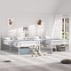 preview thumbnail 1 of 21, VECELO Modern Twin Size Metal Kids Bed Frame Without Box Spring, Twin Size Bed Set of 2