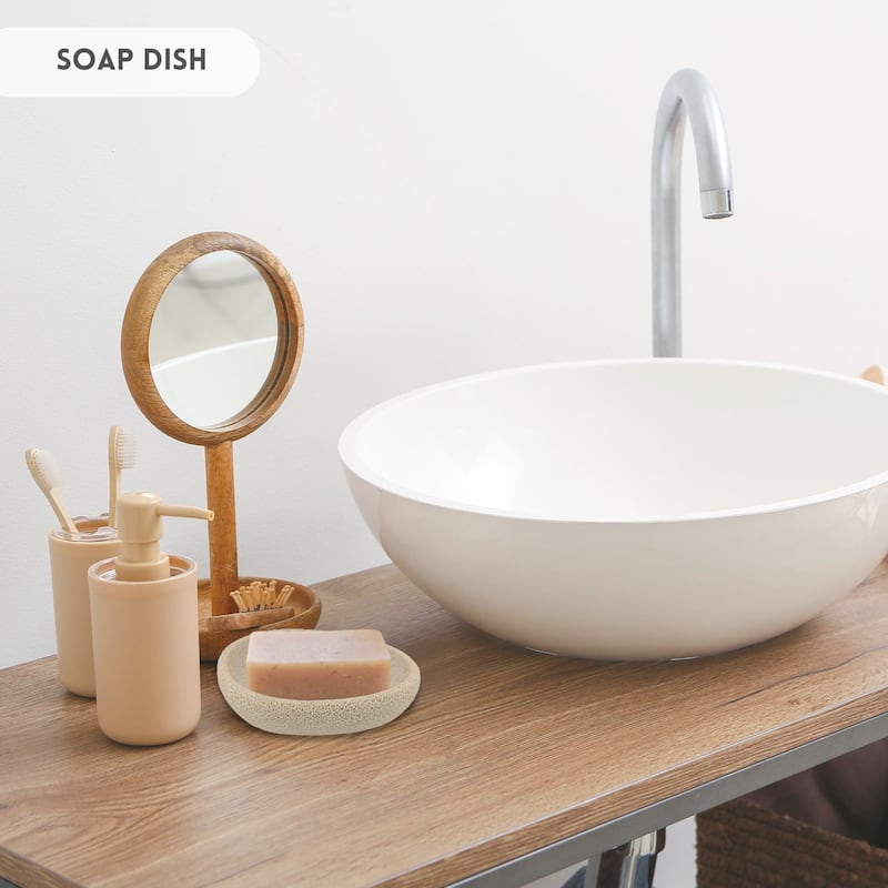 Stylish Sea Sponge Inspired Bathroom Accessory Set
