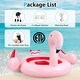 preview thumbnail 6 of 9, 6 People Inflatable Flamingo Floating Island with 6 Cup Holders for Pool and River - 10' x 10.5' x 5.5' (L x W x H)