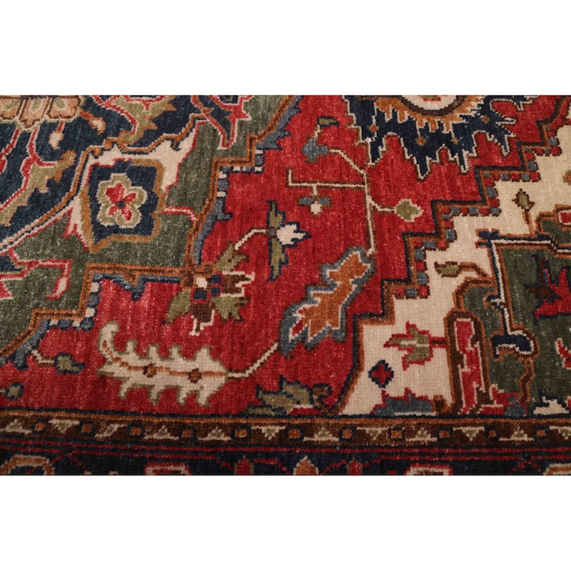 ECARPETGALLERY Hand-knotted Jules Sultane Red Wool Rug - 4'0 x 5'9
