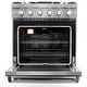 preview thumbnail 7 of 16, Cosmo 30 in. Freestanding Gas Range with 5 Sealed Burners and 4.5 cu. ft. Convection Oven in Stainless Steel