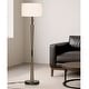 preview thumbnail 2 of 7, HOMEGLAM Century 61"H Wood Floor lamp DarkBronze