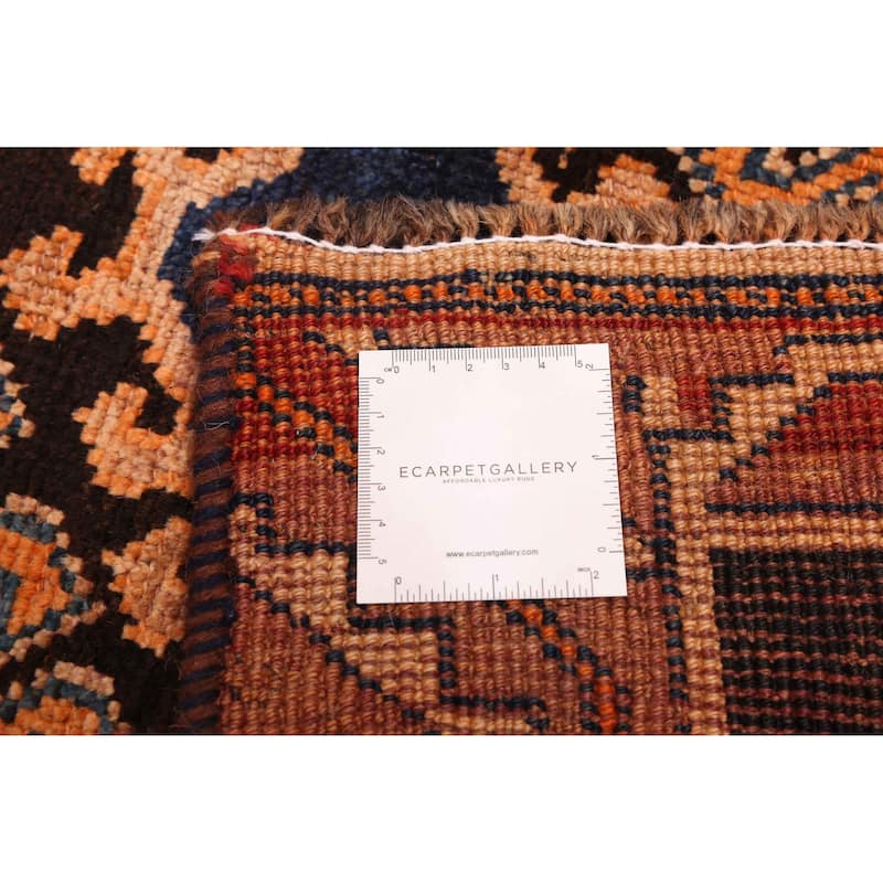 ECARPETGALLERY Hand-knotted Melis Vintage Black, Tan Wool Rug - 3'8 x 6'7