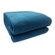 preview thumbnail 9 of 10, Supreme Warmth Fleece Blanket Full / Queen - Navy