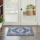 preview thumbnail 12 of 11, Nourison Fulton Indoor only Persian Area Rug 2' x 3' - Navy/Ivory