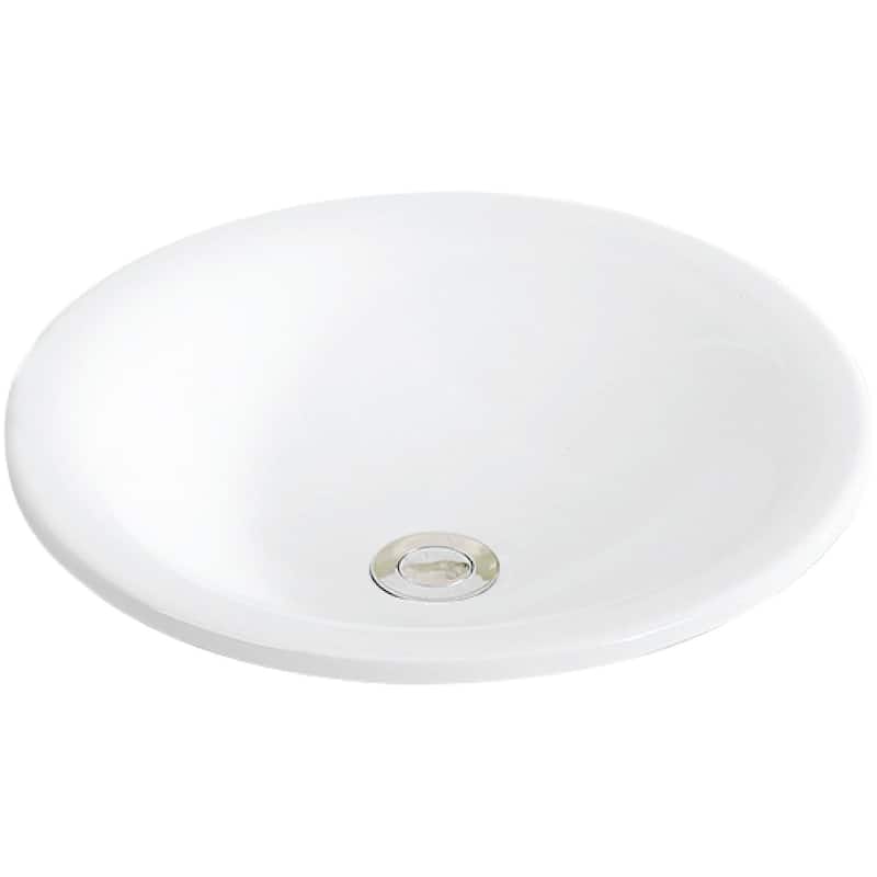 Karran USA VC-203 Valera 17-3/4" Circular Vitreous China Drop In - White