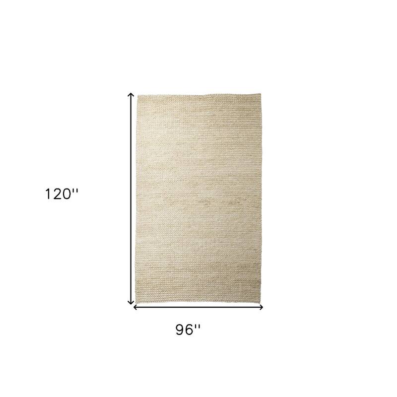 HomeRoots Solid Color Modern Rectangle Area Rug - 120 in. x 96 in. x 0.98 in.