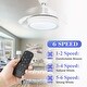 preview thumbnail 34 of 44, 36" Modern Retractable Ceiling Fan with Led Light, 6-Speed Reversible Ceiling Fan with Remote - 36