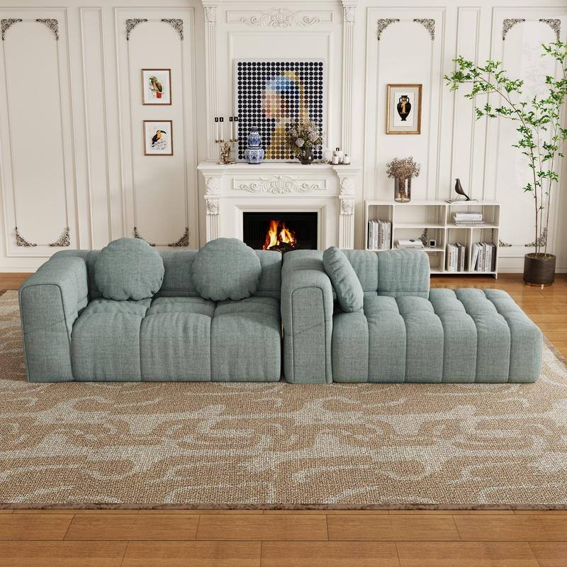 103" L-Shaped Modular Sofa, Free Combination (Left and Right Facing)