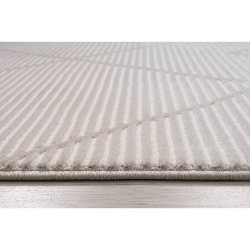 Ladole Rugs Geometric Soft Durable Home Decor Indoor Cream Area Rug