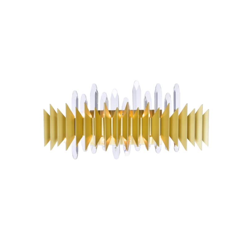 Cityscape 7 Light Wall Sconce With Satin Gold Finish - Satin Gold