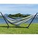 preview thumbnail 76 of 86, Double Cotton Hammock with Space Saving Steel Stand