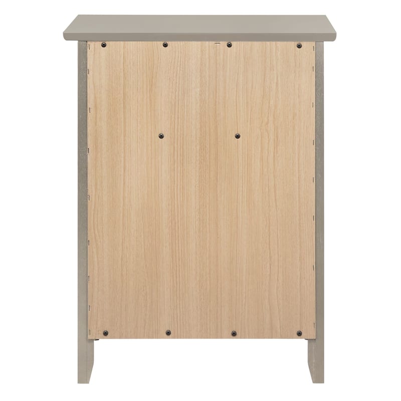 Izzy 1-drawer and Cabinet Wooden Nightstand