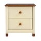 preview thumbnail 20 of 22, Wooden Nightstand with Two Drawers for Kids,